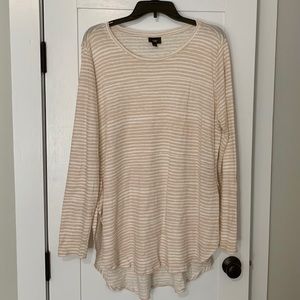 Mossimo Lightweight Striped Long Sleeve Tunic XXL